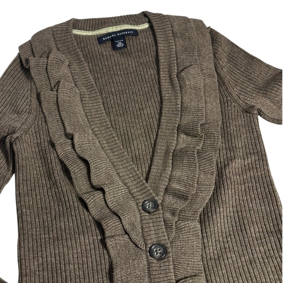 SOLD - Banana Republic Merino Wool Cardigan Sweater - Picture 2 of 3